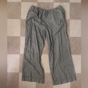 a new day Black & White Gingham Elastic Waist Pants